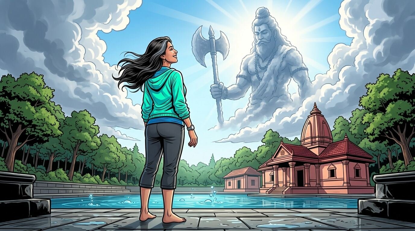 Bhoomi's vision of Parshuram at Budbud Tal, Goa